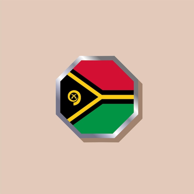 Illustratie van Vanuatu vlag Template