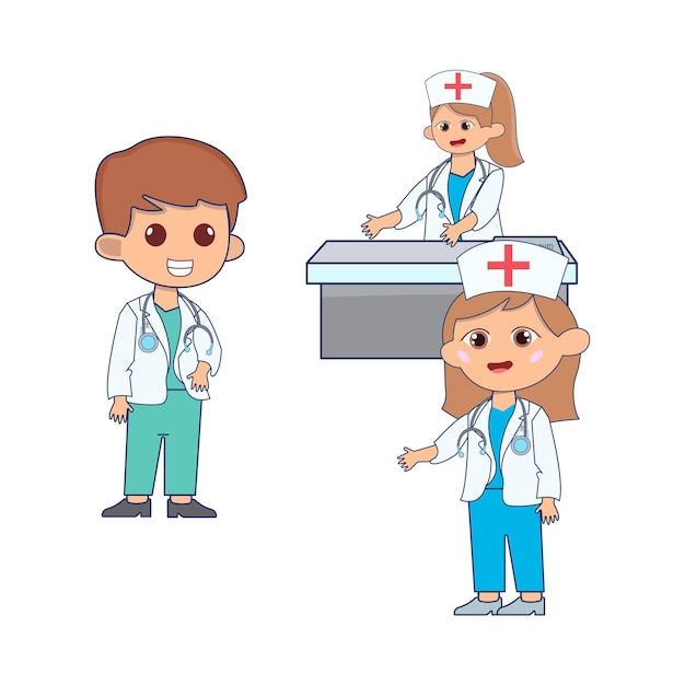 Illustratie van verpleegster