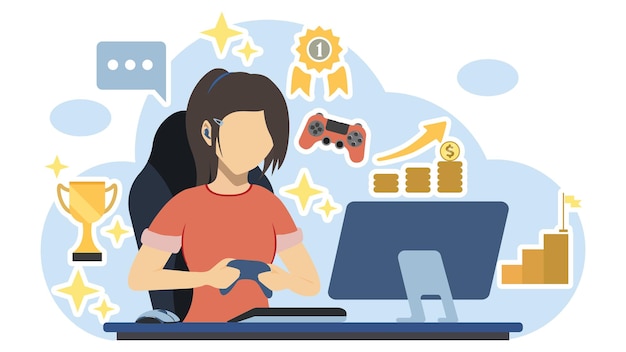 Illustratie van videogames
