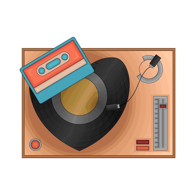 Vector illustratie van vinyl