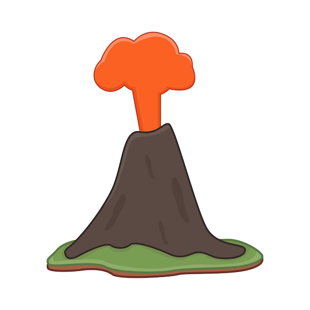 Illustratie van vulkaan