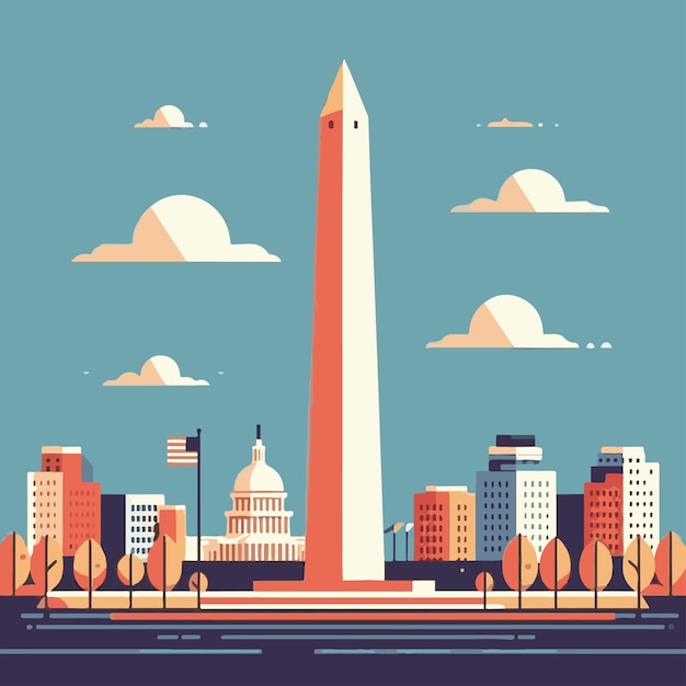 Vector illustratie van washington