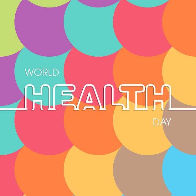 Illustratie van Wereldgezondheidsdag 7 april
