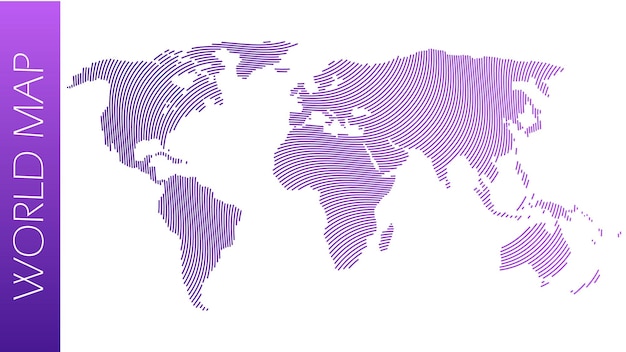 Illustratie van wereldkaart vector