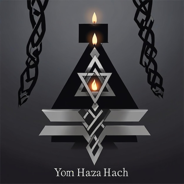 Vector illustratie van yom hashoah