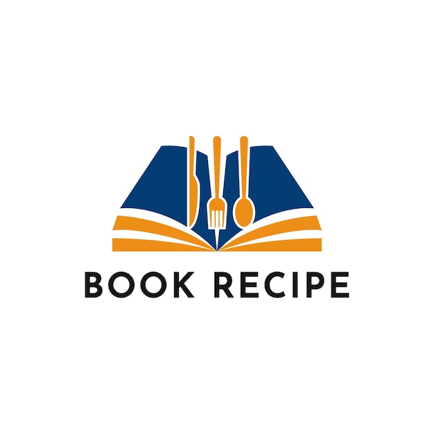 Illustratie Vector Grafisch Boek Recept Logo Design idee