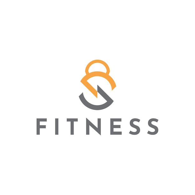 Illustratie vector grafische fitness logo letter s