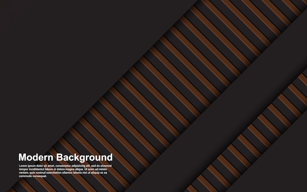 Illustratie vectorafbeelding van abstract zwart en bruin kleur modern design