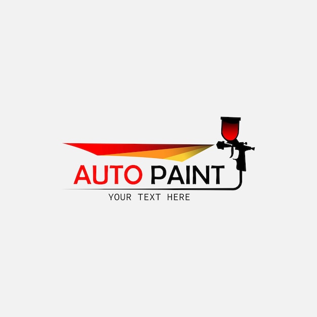 Vector illustratie vectorafbeelding van auto car body paintings logo ontwerpsjabloon