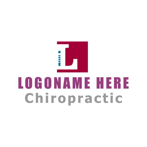 Illustratie Vectorafbeelding van chiropractie-logo