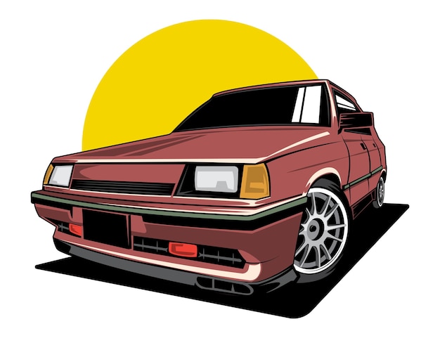 Illustratie vectorafbeelding van premium auto-ontwerp