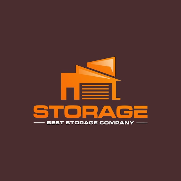 Illustratie vectorafbeelding van self-storage bedrijf logo ontwerpsjabloon