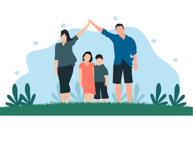 illustratie vectorgrafiek van de internationale dag van de gezinnen
