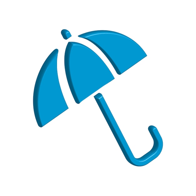 Illustratie Vectorgrafiek van de sjabloon van de paraplu-icone