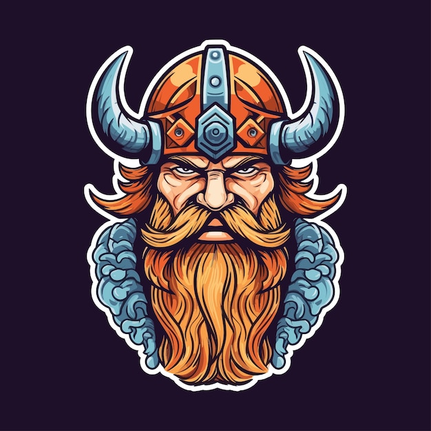 illustratie Viking mascotte logo