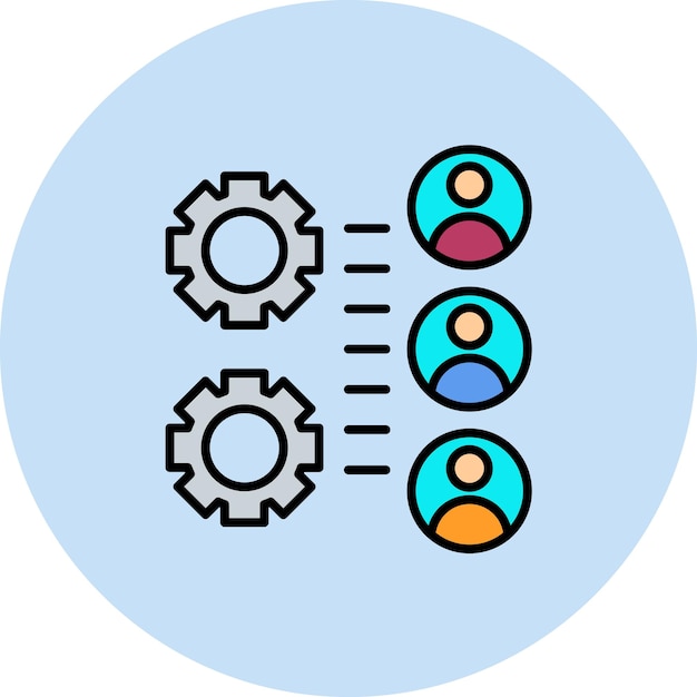 Illustratie Vlakke integratie