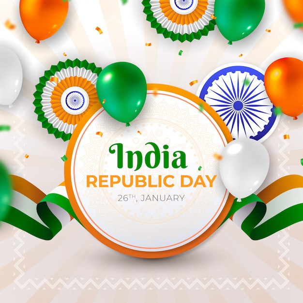 Illustratie voor de Indiase Dag van de Republiek