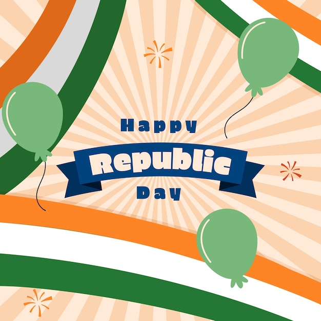 Illustratie voor de Indiase Republiek Dag nationale feestdag