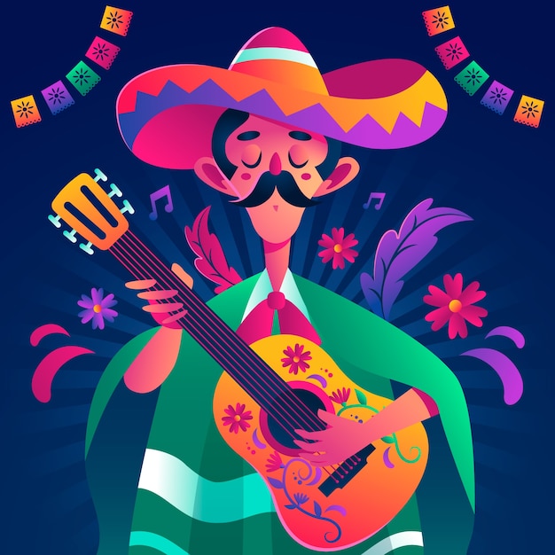 Illustratie voor de viering van cinco de mayo