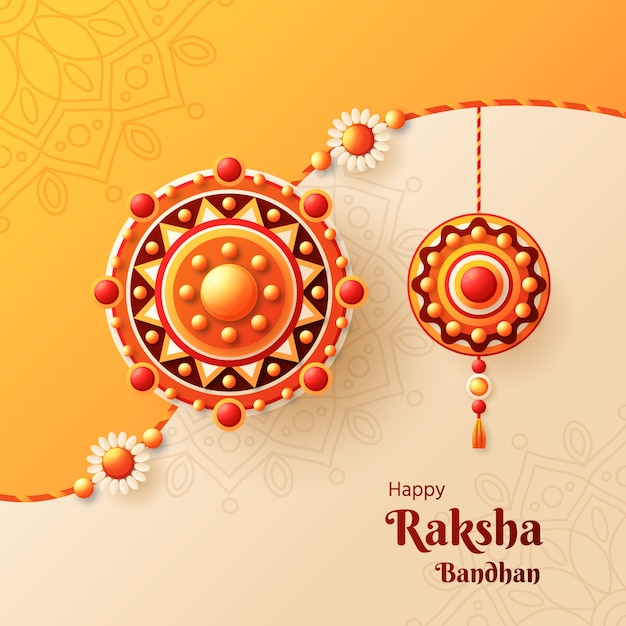 Illustratie voor de viering van het raksha bandhan-festival
