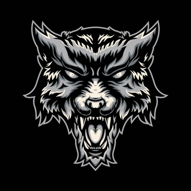 Vector illustratie wolf logo