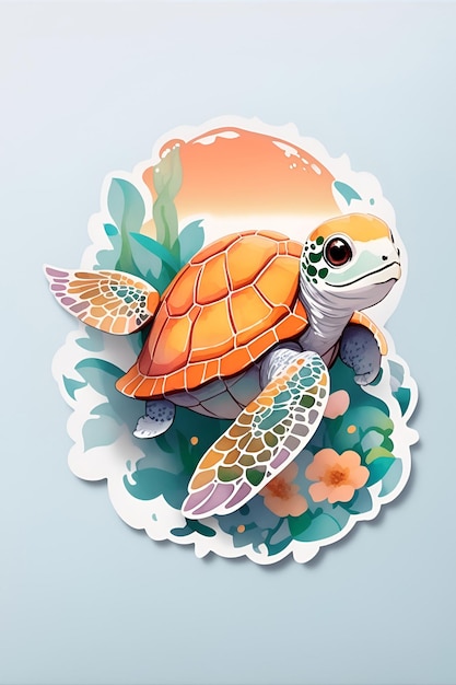 Vector illustratie zeeschildpad