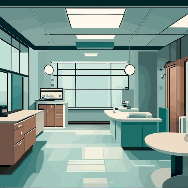 illustratie ziekenhuiskliniek schoon
