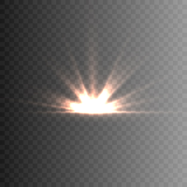 illustratie zonlicht of sterrelicht