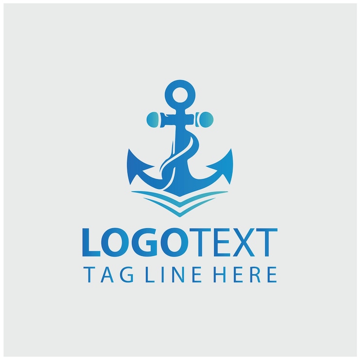Illustraties van de ankervector van het logo