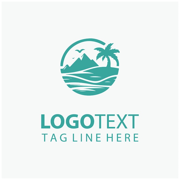 Illustraties van het logo van de oceaan