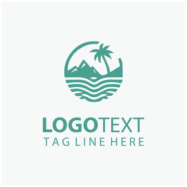 Illustraties van het logo van de oceaan
