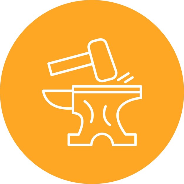Illustratiestijl van de anvilvector