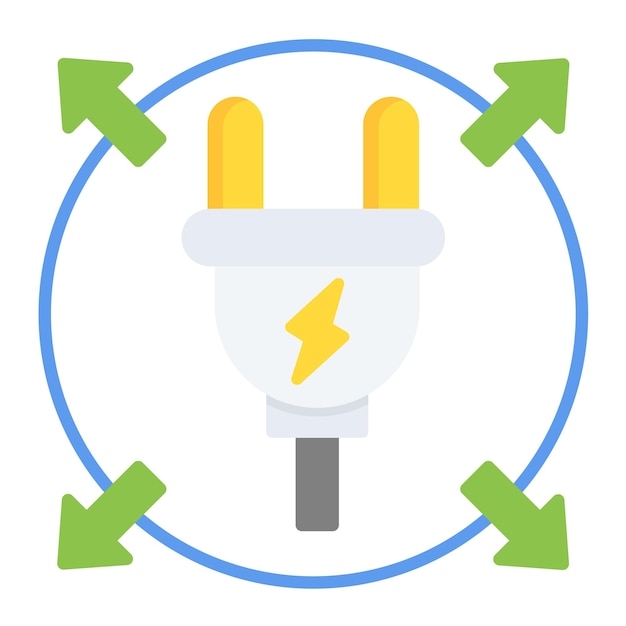 Illustratiestijl van de energieverbruikvector