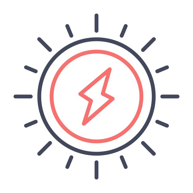 Illustratiestijl van de nucleaire energievector