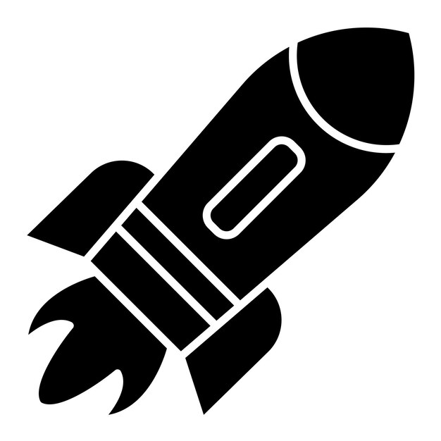 Illustratiestijl van de raketvector