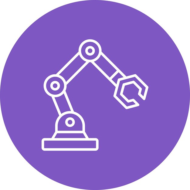 Illustratiestijl van de robotarm