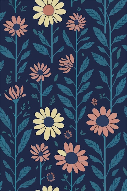 Illustrating Classic Chrysanthemums Pattern Timeless Elegance