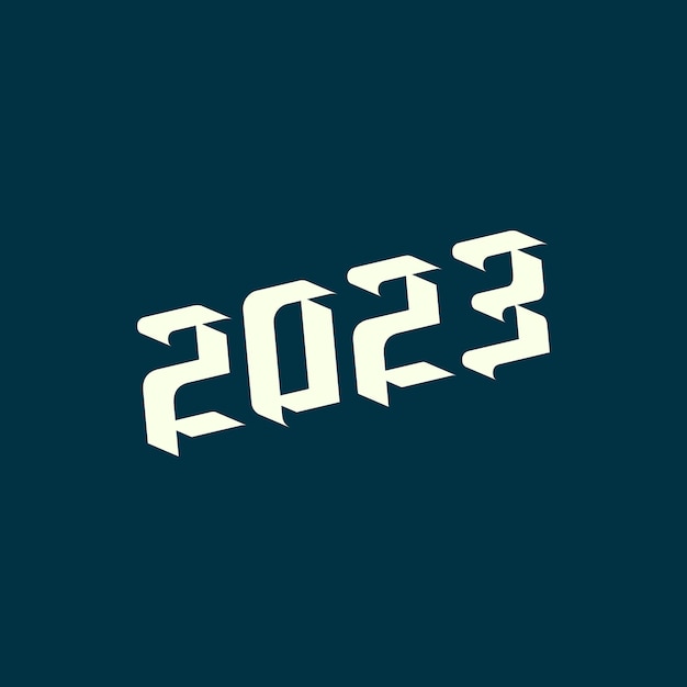 벡터 그림 2023 디자인을 위한 숫자 벡터