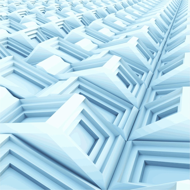 Vector illustration of 3d abstract  modern background.