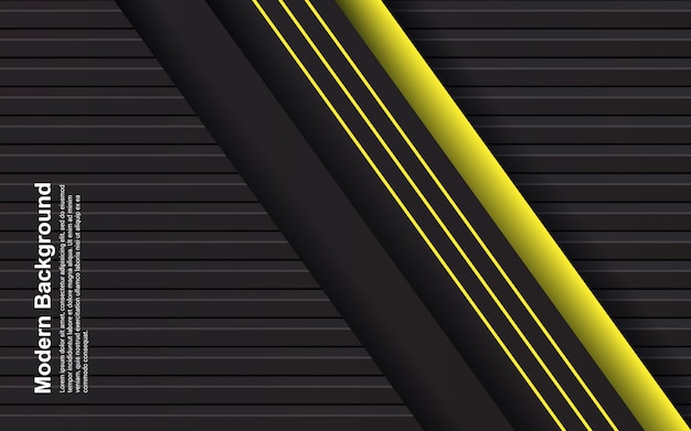 Vector illustration   of abstract background black and yellow color