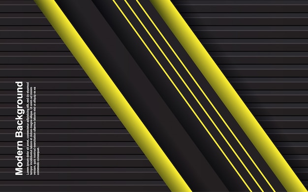 Vector illustration   of abstract background black and yellow color