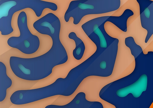 Illustration abstract blue