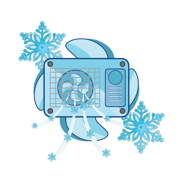 Vector illustration of air conditioner