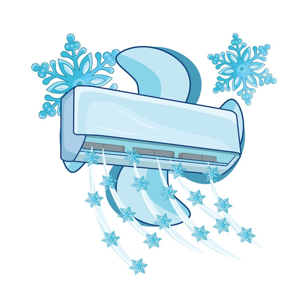 Vector illustration of air conditioner