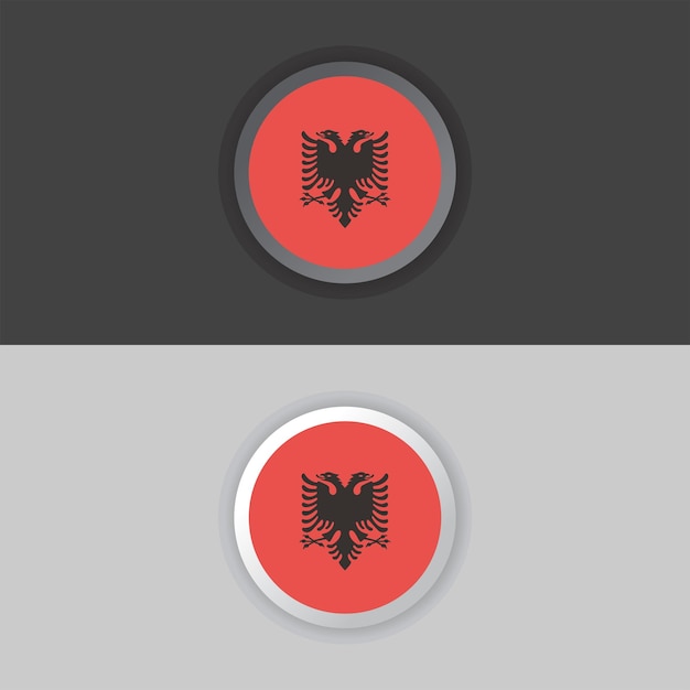 Vector illustration of albania flag template