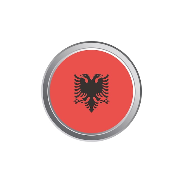 Vector illustration of albania flag template