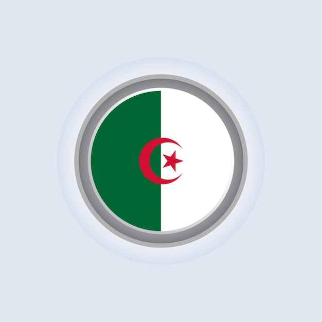 Illustration of Algeria flag Template