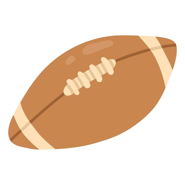 An illustration of an american football with a white background