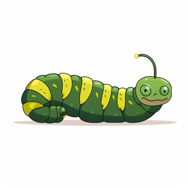 Vector illustration animal caterpillar vector insect nature cartoon wildlife background fauna lar