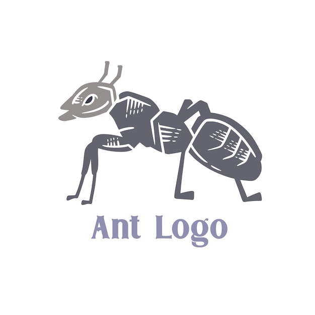 Vettore illustrazione icona logo animale formica